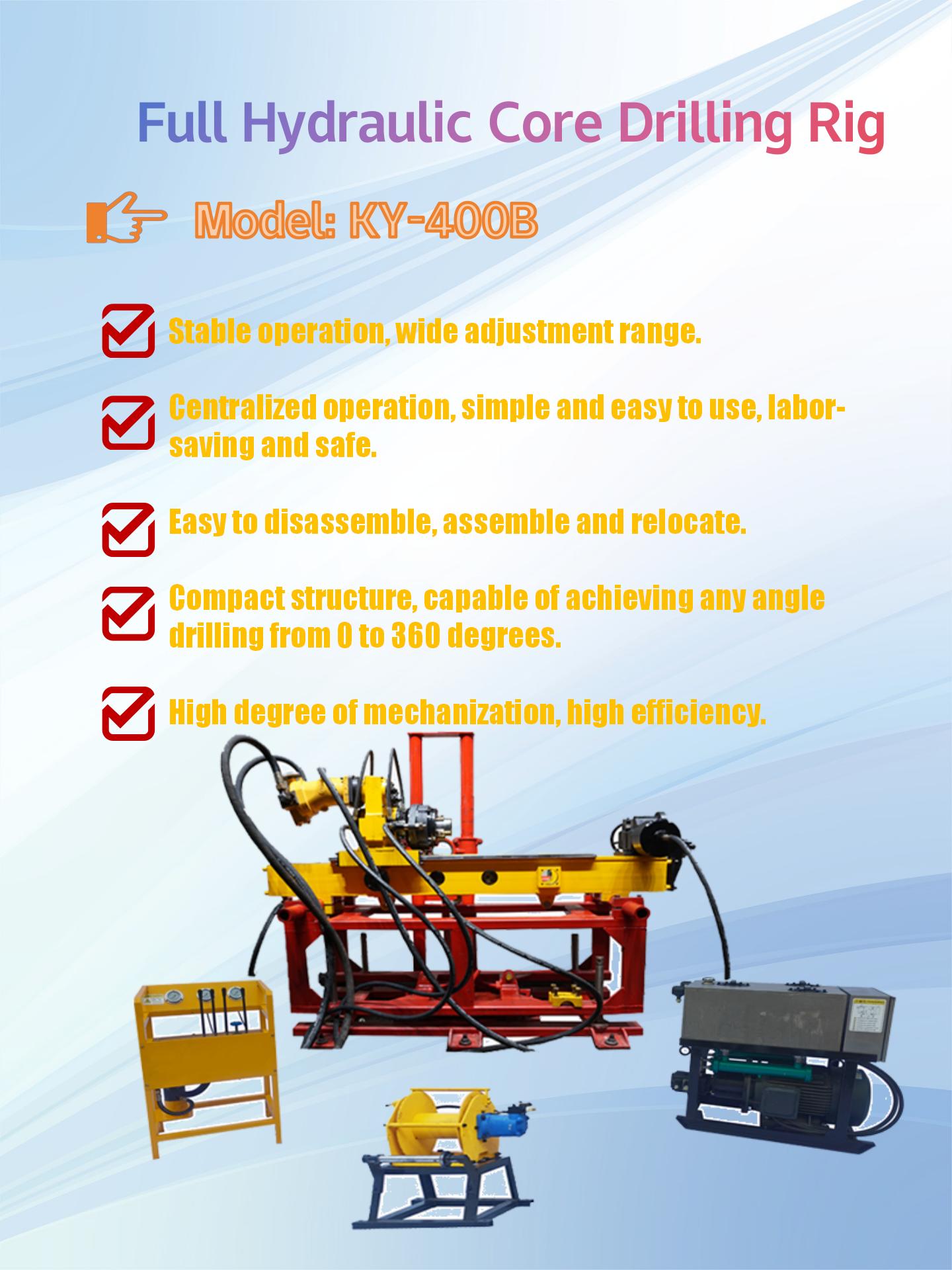 KY-400 Full Hydraulic Underground Drilling Rig