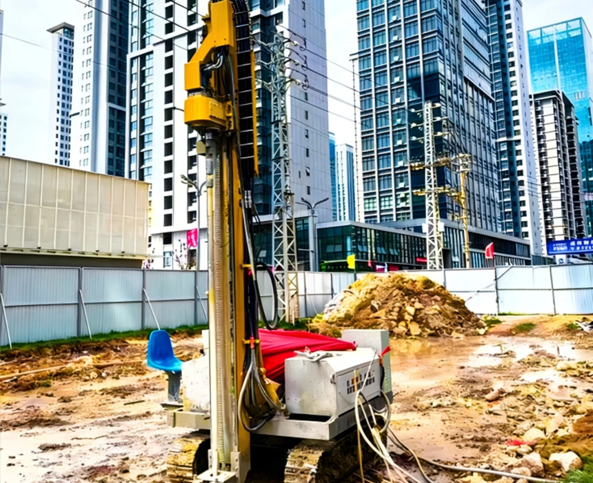 Solution for Crawler-Type Jet Grouting Drilling Rig in Foundation Pit Support and Reinforcement Engi