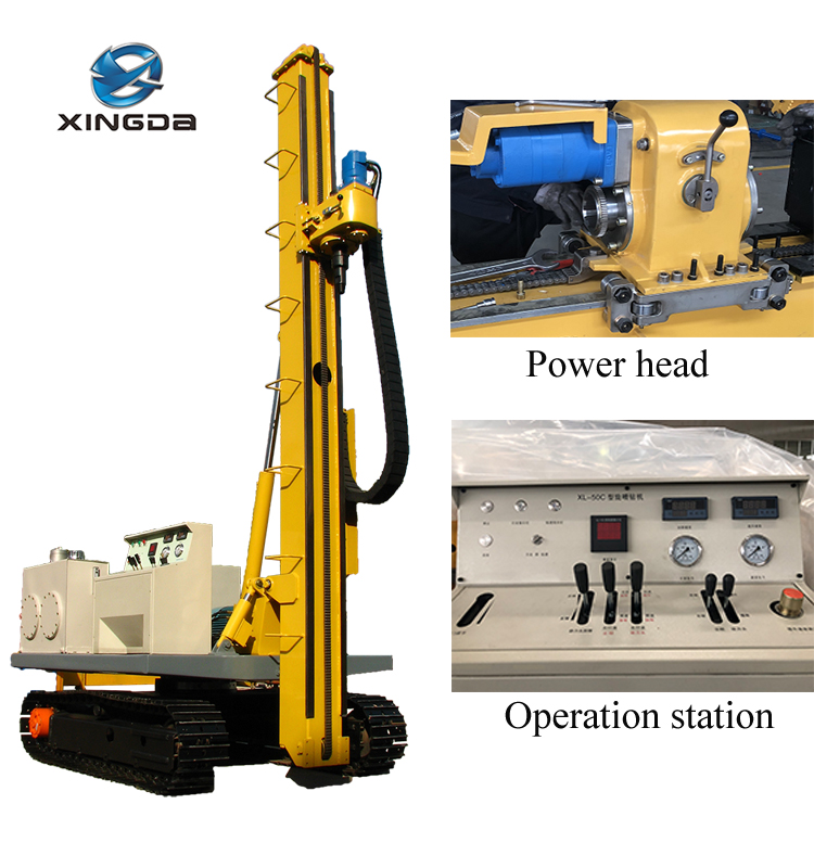 XL-50C model crawler mounted jet grouting rig 