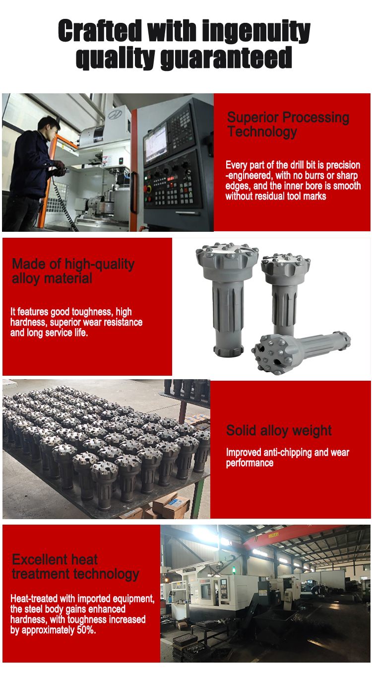  High-air-pressure drill bit