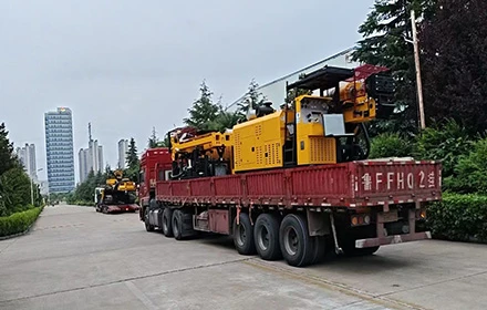 Two Full-Hydraulic Core Drilling Rigs Loaded for Shipment to Central Asia for Mineral Exploration