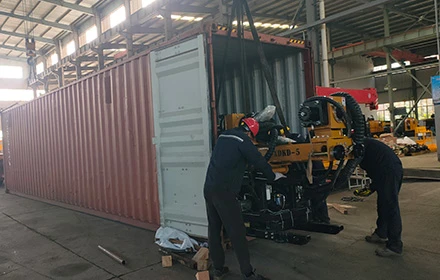 Two XDKD-5 Underground Full-Hydraulic Core Drilling Rigs of Xingda Machinery Loaded and Shipped to Africa for Underground Mineral Exploration