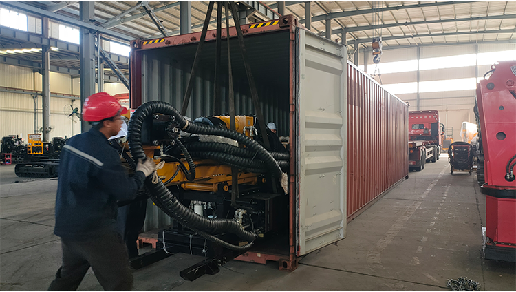 Two XDKD-5 Underground Full-Hydraulic Core Drilling Rigs of Xingda Machinery Loaded and Shipped to Africa for Underground Mineral Exploration