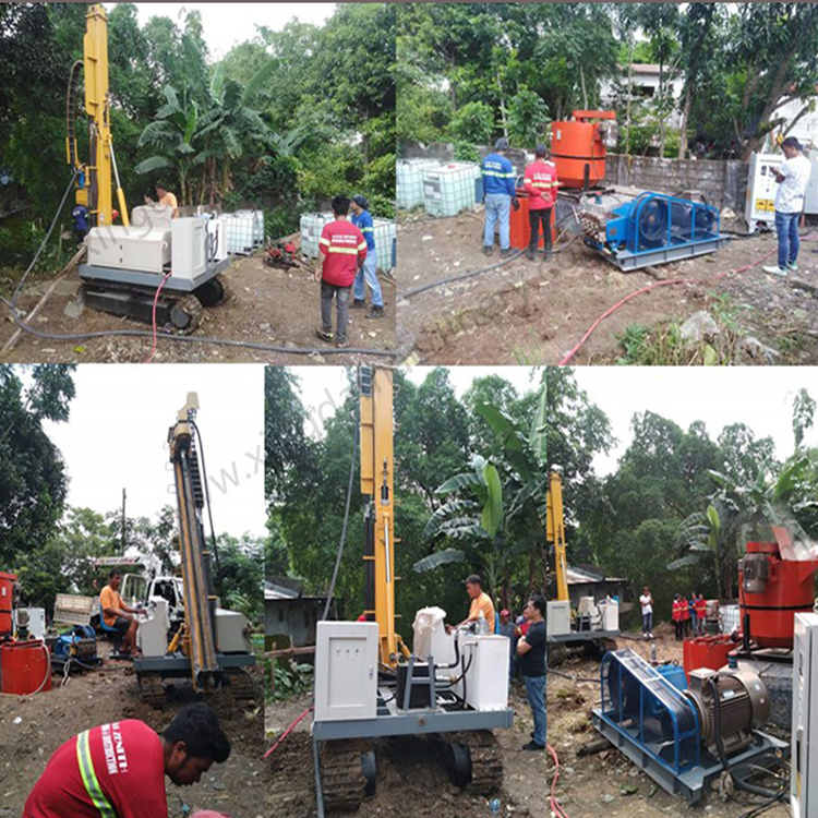 XL-50 Crawler Jet Grouting Rig On-site Service for SPT Investigation Project in Indonesia