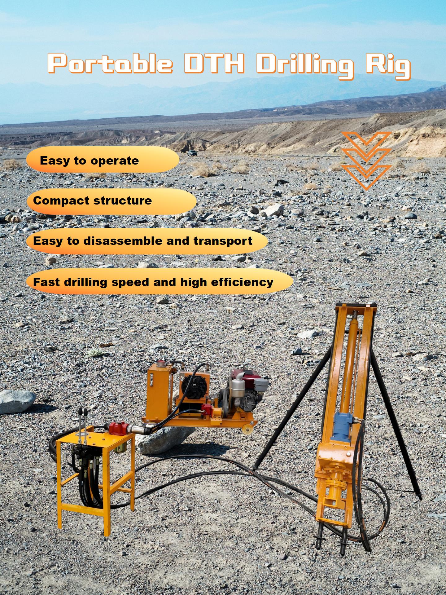XDH110 Portable DTH Drilling Rig Field Test in Anhui
