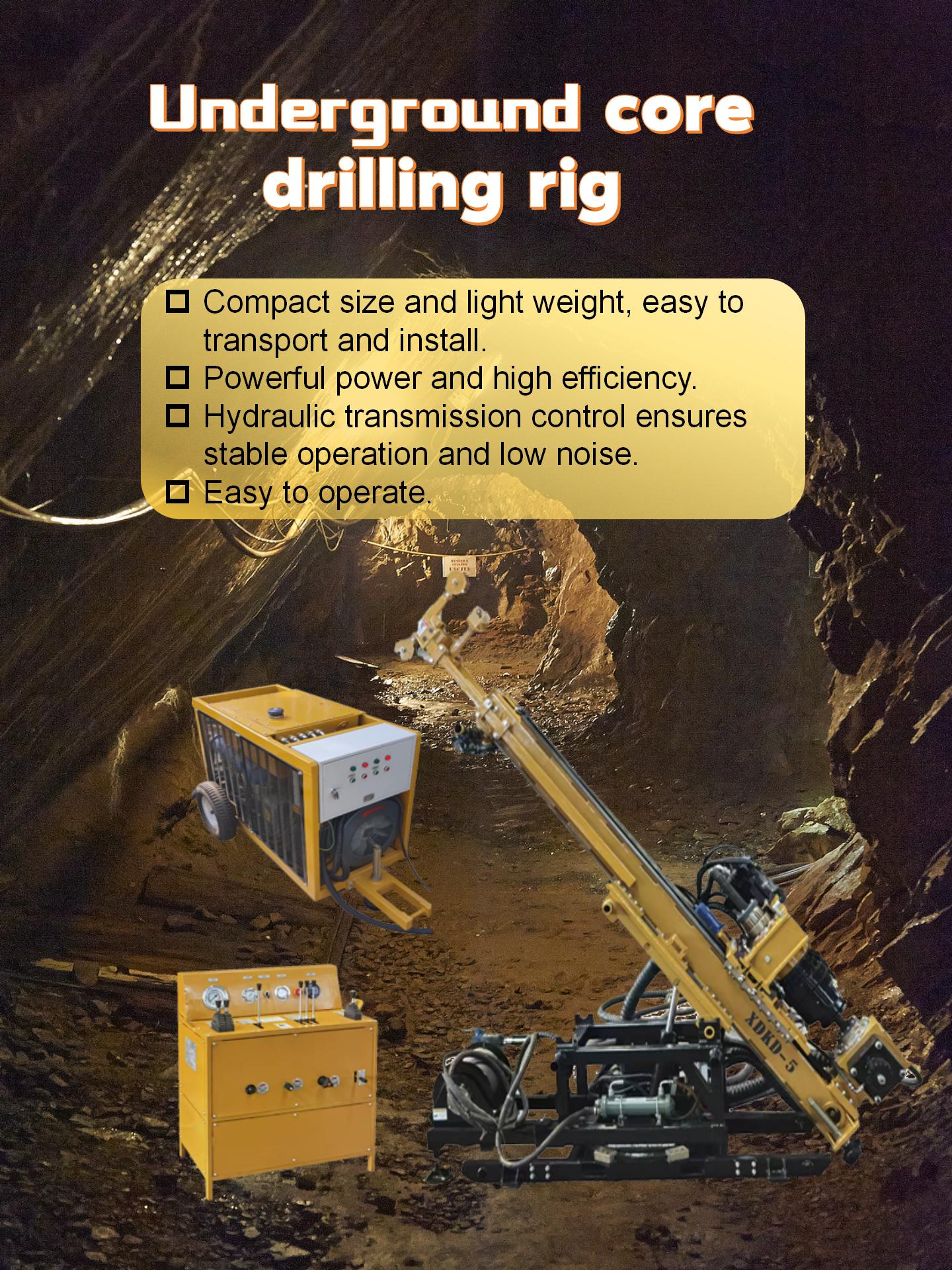 Crawler Underground Core Drilling Rig Service for Copper Mine Project in South America