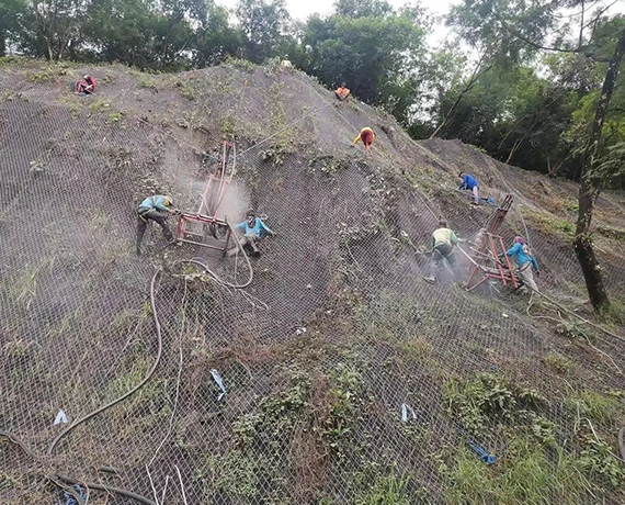 Pneumatic DTH Drilling Rig for Slope Stabilization Construction