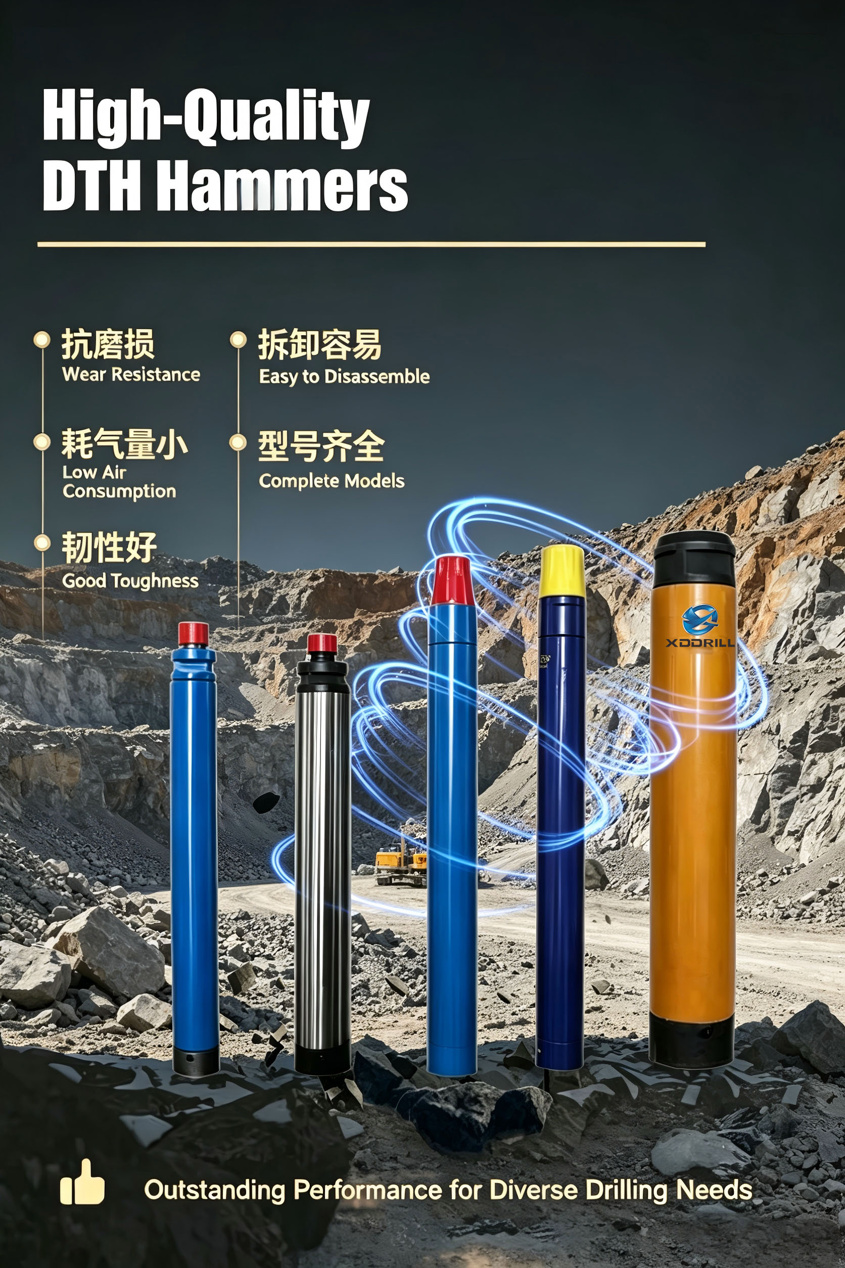 How Long Does a DTH Hammer Last? Superior Durability of Xingda DTH Hammers Verified by Field Operations