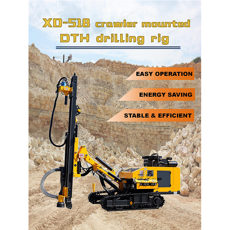XD-518 Crawler DTH Drilling Rig Complete Set Shipped to Africa