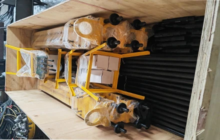 Four Sets of XDQ-100 Pneumatic DTH Drilling Rigs Packed and Shipped to Southeast Asia with Complete Accessories