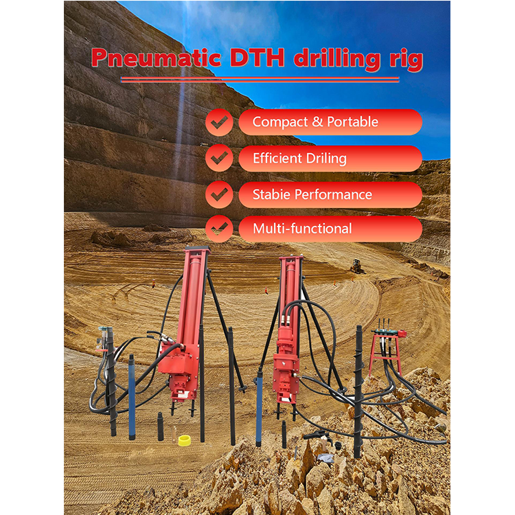 Four Sets of XDQ-100 Pneumatic DTH Drilling Rigs Packed and Shipped to Southeast Asia with Complete Accessories