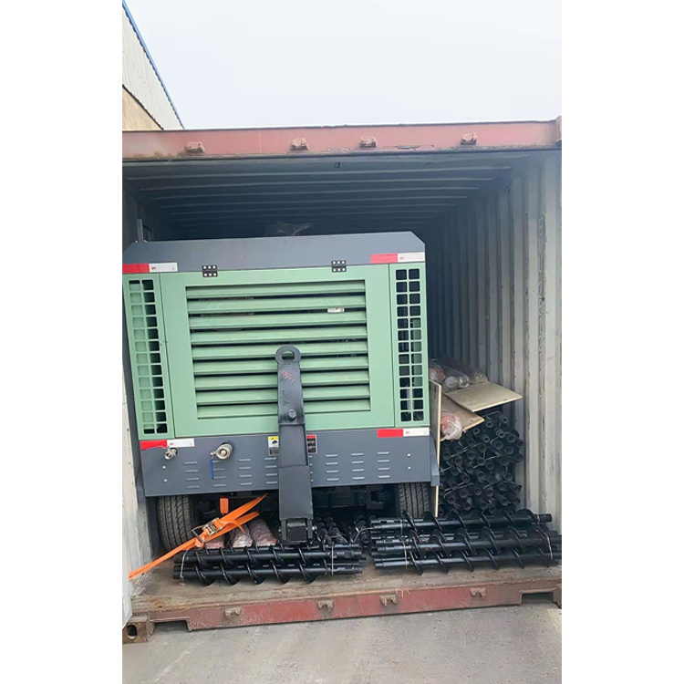 Four Sets of XDQ-100 Pneumatic DTH Drilling Rigs Packed and Shipped to Southeast Asia with Complete Accessories