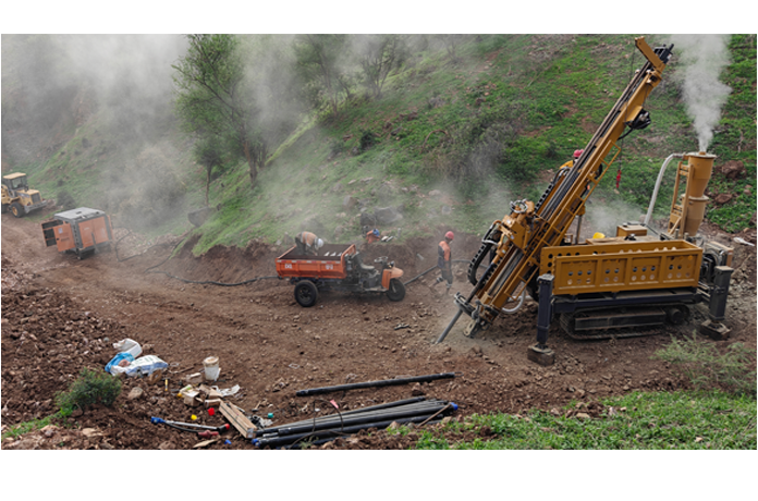 Mineral Exploration in Hilly Africa – XDL-500 Crawler Reverse Circulation Drilling Rig Field Application