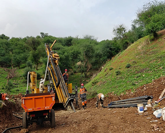 Mineral Exploration in Hilly Africa &ndash; XDL-500 Crawler Reverse Circulation Drilling Rig Field Applica